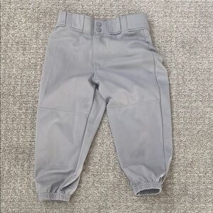 Rawlings Baseball Boys Knicker Pants Size Medium Grey Color